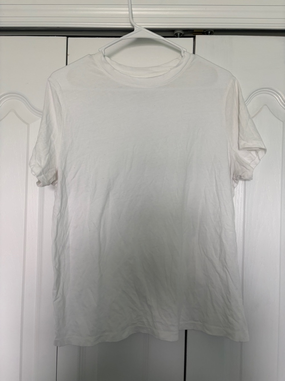 a new day White Short Sleeve Crewneck Tee - Basic Women's Tee